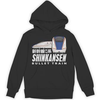 新幹線 新幹線 日本の漢字 鉄道扇子 長袖tシャツ パーカー - Kawaiitshirt