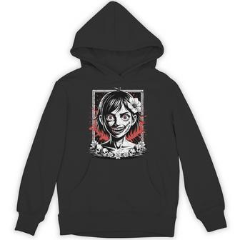 日本のゴス 不気味なエモ Y2k 日本ホラー アニメ 漫画 長袖tシャツ パーカー - Kawaiitshirt