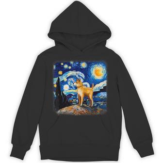 星月夜の犬 ゴッホ 柴犬 パーカー - Kawaiitshirt