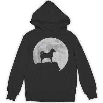 月と犬のシルエット-柴犬 パーカー - Kawaiitshirt