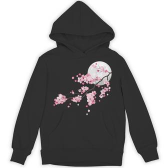 桜の木と月 日本の美しい桜 春 パーカー - Kawaiitshirt