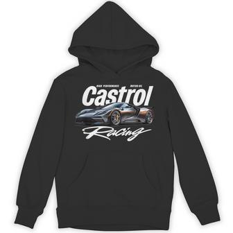 洗練されたレースカーモーターオイルグラフィック Papl3548 パーカー - Kawaiitshirt