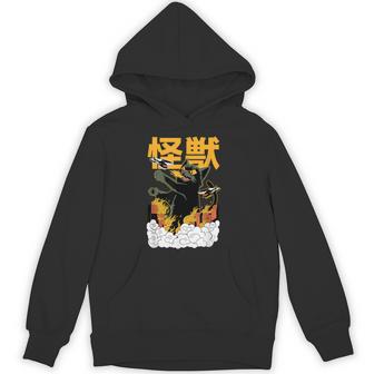 猫 怪獣 面白いtシャツ ネコ にゃんこ 文字入り メンズ おもしろ 面白い 服 おもしろグッズ かわいいイラスト ネタ パーカー - Kawaiitshirt