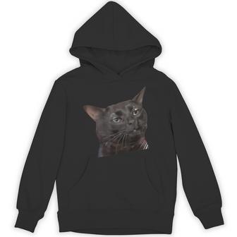 猫 黒 ミーム 解離 面白い インターネット ギフト パーカー - Kawaiitshirt