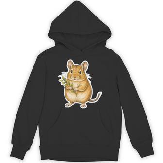 緑の枝を持つデグー パーカー - Kawaiitshirt