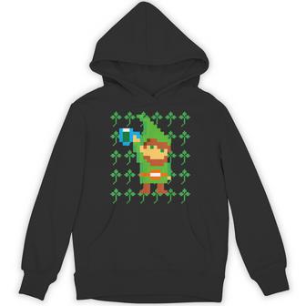 聖パトリックデー 乾杯 ピクセルアート シャムロック ドット絵 レトロゲーム パーカー - Kawaiitshirt