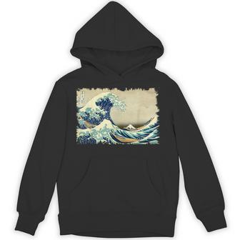葛飾北斎作 大波 パーカー - Kawaiitshirt