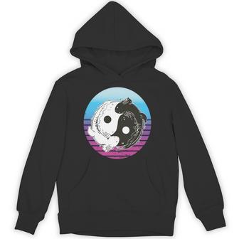 陰陽ウーパールーパー アート グラフィック アニメ ウーパールーパー 恋人 日本語 長袖tシャツ パーカー - Kawaiitshirt