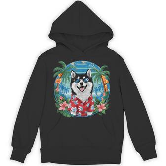面白い 柴犬 夏 ハワイアン バイブ トロピカルビーチ パーカー - Kawaiitshirt