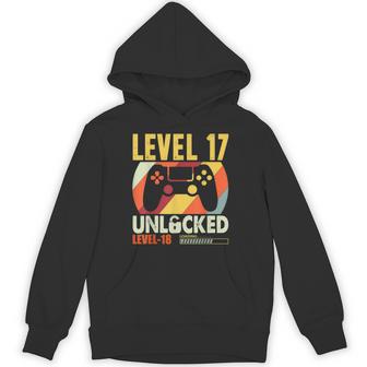 面白い17歳の誕生日 17歳 ギフト レベル17 アンロック パーカー - Kawaiitshirt
