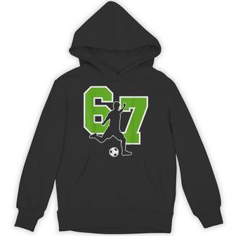 面白い67サッカー選手シックスセブンサッカースポーツチーム パーカー - Kawaiitshirt