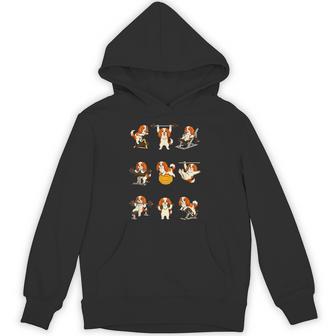面白いtシャツ 犬 キャバリア 筋トレ ジム イヌ グッズ かわいい おもしろtシャツ 面白い 服 ネタ パーカー - Kawaiitshirt