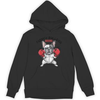 面白いフレンチブルドッグ ボクシング愛好家 ペット 犬 ボクシンググローブ パーカー - Kawaiitshirt