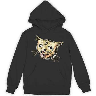 面白い咳き猫のミーム パーカー - Kawaiitshirt