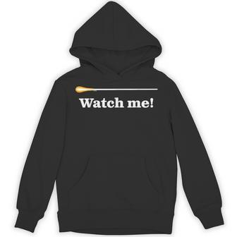 面白い指揮者 ユーモアのバトン 素晴らしい音楽監督 ジョーク 「 Watch Me 」 パーカー - Kawaiitshirt