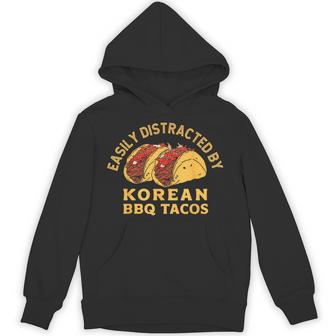 韓国bbqタコスレトロタコス愛好家に簡単に気を取られます パーカー - Kawaiitshirt