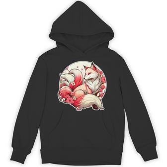 魅惑のキツネマジック：日本の九尾のキツネ編 パーカー - Kawaiitshirt