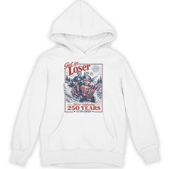 250 Years 250Th Anniversary Usa July 4Th Washington Lincoln Hoodie - Thegiftio UK