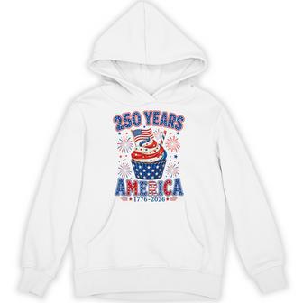 250 Years America Ice Cream Patriotic 250Th Anniversary Usa Hoodie - Thegiftio UK