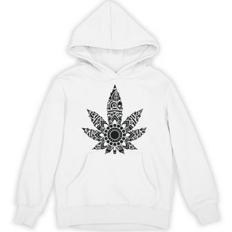 420 ウィードリーフスモーカー マリファナスモーカー メンズ レディース 曼荼羅 パーカー - Kawaiitshirt