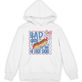 4Th Of July Its A Bad Day To Be A Hotdog Hoodie - Thegiftio UK