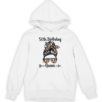50歳の誕生日 クイーン Happy 50歳 散らかったパンヒョウ パーカー - Kawaiitshirt