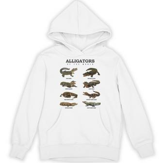 Alligators Of The World Global Alligator Species Hoodie - Thegiftio UK
