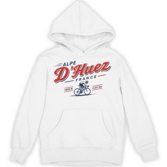 Alpe Dhuez France Cycling Climb Graphic Hoodie - Thegiftio UK