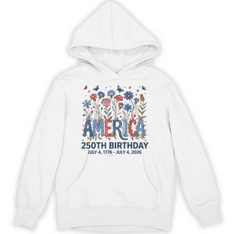 America Usa 250Th Birthday 4Th Of July Hoodie - Thegiftio UK