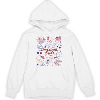 American Bride Patriotic Wedding Celebration Hoodie - Thegiftio UK