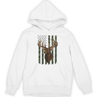 American Flag Deer Hunting Camouflage Boys Youth Camo Hoodie - Thegiftio UK