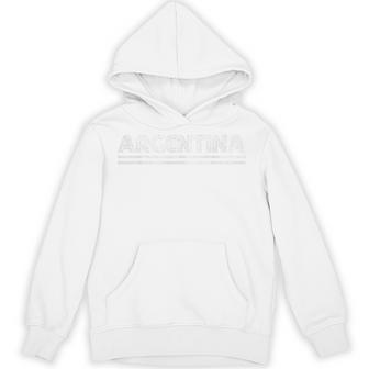 Argentina Fan Retro Vintage Flag Hoodie | Seseable UK