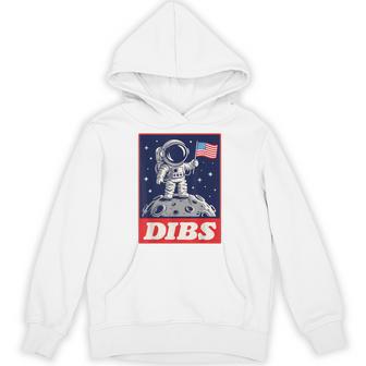 Astronaut Dibs Moon Space Galaxy 4Th Of July American Flag Hoodie - Thegiftio UK