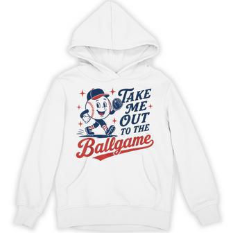 Take Me Out To The Baseball Ball Game Vintage Sports Fan Hoodie - Monsterry