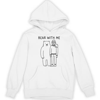 Bear With Me – 面白いミニマリストアニマルしゃれ パーカー - Kawaiitshirt