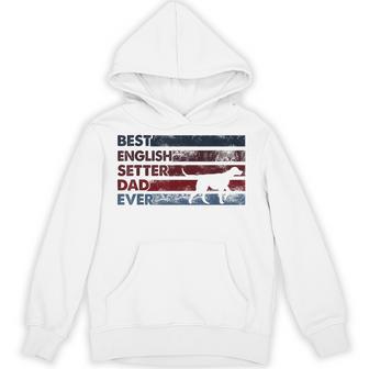 Best Dog Dad Ever Father English Setter Hoodie - Thegiftio UK