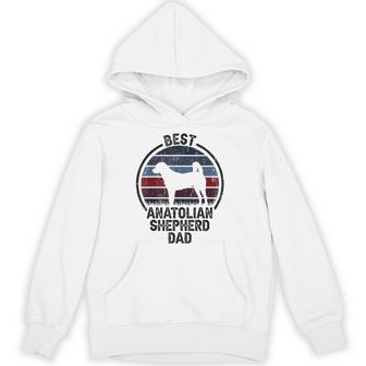 Best Dog Father Dad Vintage Anatolian Shepherd Dog Hoodie - Thegiftio UK