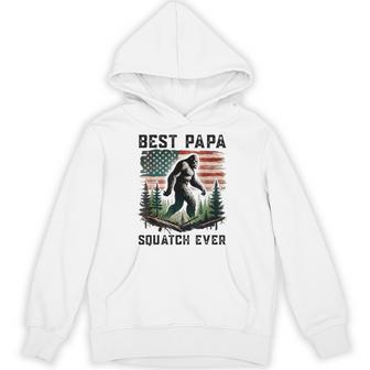 Best Papa Squatch Ever Bigfoot Sasquatch Dad Fathers Day Hoodie - Thegiftio UK