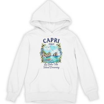 Capri Italy Scenic View Coastal Summer Trip Souvenir Hoodie - Thegiftio UK
