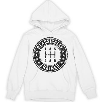 Classically Trained Car Guy Manual Transmission Stick Shift Hoodie - Thegiftio UK