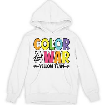 Color War Yellow Team Sleepaway Summer Camp Game Hoodie - Thegiftio UK