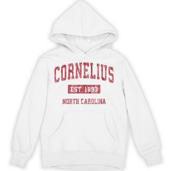 Cornelius North Carolina Nc ビンテージスポーツデザイン レッドデザイン パーカー - Kawaiitshirt