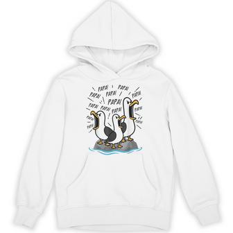 Dad Seagull Papa Seagulls Fathers Day Humor Hoodie - Thegiftio UK