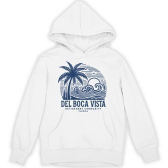 Del Boca Vista Retro Sunset Florida Vintage Hoodie - Thegiftio UK