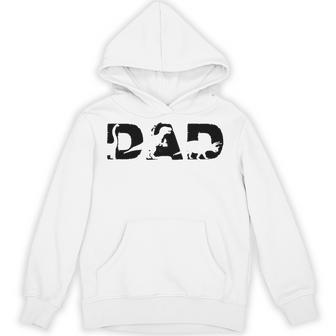 Dinosaur Dad Cute Three Rex Dino For Party In Father's Day Tri-Blend Hoodie - Thegiftio UK