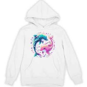 Dolphin Colorful Sea Ocean Animal Dolphin Hoodie - Thegiftio UK