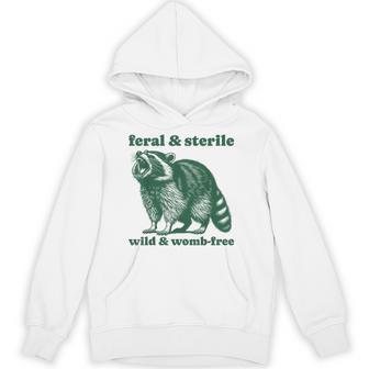Feral And Sterile Raccoon Hysterectomy Uterus Women's Hoodie - Thegiftio UK