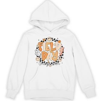 Field Day Orange Team Retro Competition Smile Face Lightning Hoodie - Monsterry