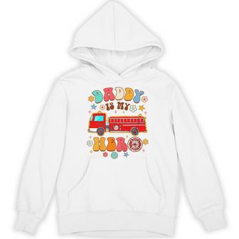 Fireman Firefighter Daddy & Me Daddy Is My Hero Father’S Day Hoodie | Seseable UK