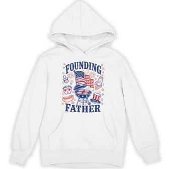 Founding Father Patriotic New Dad 4Th Of July Pregnancy Hoodie - Monsterry